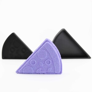 Pizza Slice Bath Bomb Mold, DIY original BathBombs Set 3D Printed Kit, Fun Gift Idea for Mom's & Kids