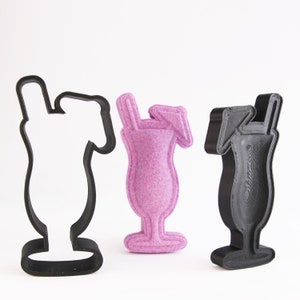 COCKTAIL 3-Zoll-Badebombenform, DIY Original-Badekugeln, gedrucktes Kit, Sommer-Geschenkidee für Mamas & Kinder