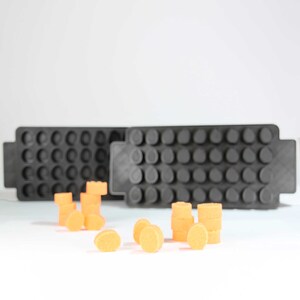 Badebombe 9X4 Embed Eiermacherform, 36 Eier in 1 Charge! 1 * 2,5 cm