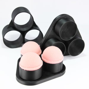 ¡Molde de 3 BOMBAS DE BAÑO ESFERICAS en un solo lote! Forma redonda perfecta. Kit de bombas de baño impresas en 3D. Elige tu tamaño: 3,8 cm, 5 cm, 6,35 cm, 7,62 cm y 8,99 cm.