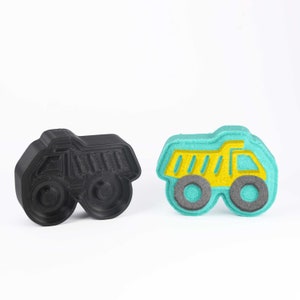Dump Truck Bath Bomb Mold, DIY BathBombs 3D Printed Kit. Fun Gift Idea for Sports Fans & Kids