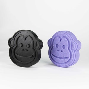 GORILLA 3 inches Bath Bomb Mold, DIY original BathBombs Set 3D Printed Kit, Fun Monkey Gift Idea