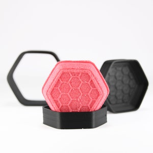 HONEYCOMB 2.5 inches Bath Bomb Mold, DIY original BathBombs Set 3D Printed Kit, Fun Gift Idea for Mom&#39;s & Kids