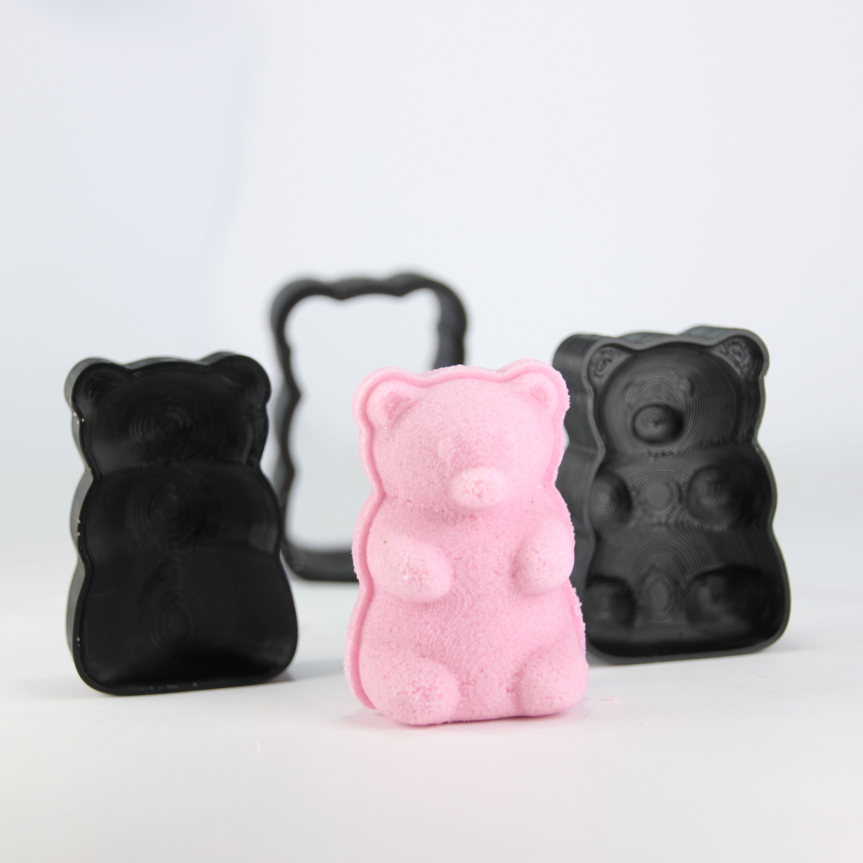 JEWOSTER Gummy Bear Silicone Molds 4 PCS,Non-stick Chocolate Gummy