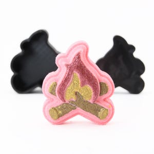 Bonfire Bath Bomb Mold, DIY original Pig BathBombs Set 3D Printed Kit, Cute Gift Idea for Mom&#39;s & Kids