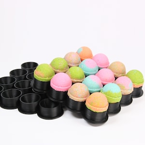 16 X SPHERE BATH BOMBS mold in one Batch! Perfect round shape.  3D Bath Bombs Printed Kit, Choose your size: 1"/1.25"/1.5"
