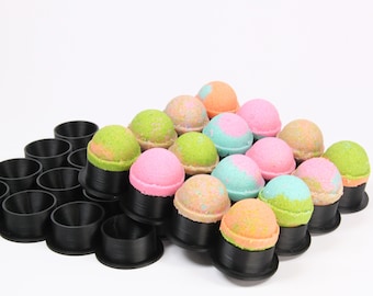 16 X SPHERE BATH BOMBS mold in one Batch! Perfect round shape.  3D Bath Bombs Printed Kit, Choose your size: 1"/1.25"/1.5"