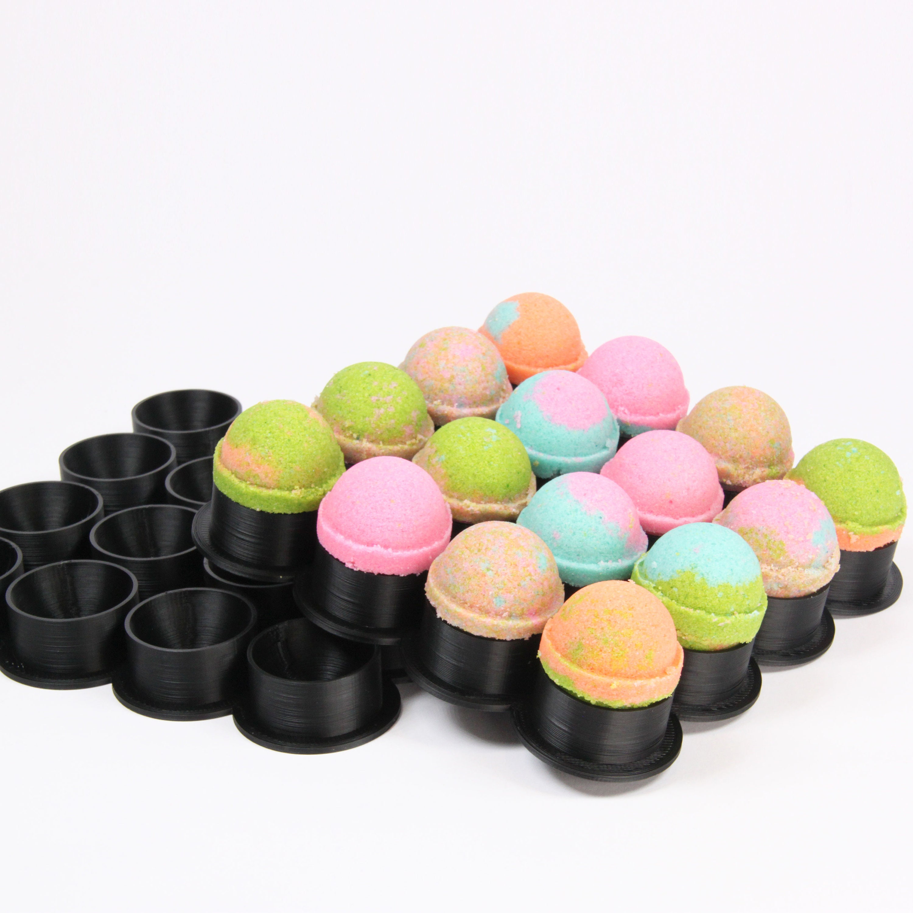16 X SPHERE BATH BOMBS Mold in One Batch Perfect Round Shape. Etsy UK