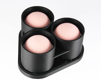 3 X SPHERE 2.5 inches BATH BOMBS mold in one Batch! Perfect round shape. BathBombs 3D Printed Kit