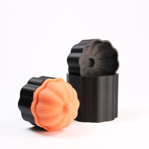 3D KÜRBIS Badebombenform, DIY original Badebomben Set 3D gedruckt Kit, Herbst Geschenkidee für Halloween
