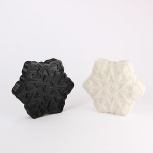 Schneeflocke 3 Zoll Badebombenform, DIY Badebomben 3D gedruckt Kit. Lustige Geschenkidee für Feiertage