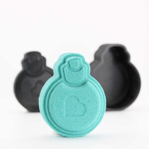 Molde para bomba de baño con forma de poción de amor, kit de bricolaje con impresión 3D, ideal como regalo para San Valentín.