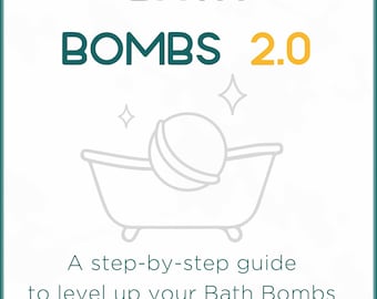 Bath Bomb making eBook 2.0 is all you need to start or step up your bath bomb making. (Recipes, Ingredients, Trouble shooting,...)