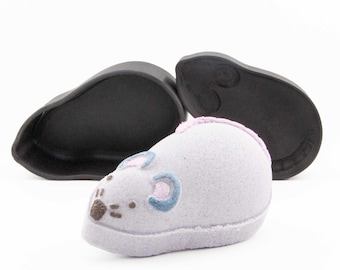 Mouse Bath Bomb Mold, DIY original BathBombs Set 3D Printed Kit, Fun Gift Idea for Animal Lovers