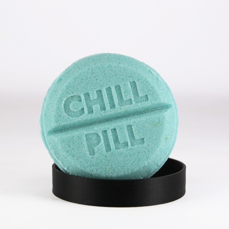 CHILL PILL Bath Bomb Mold, DIY original BathBombs Set 3D Printed Kit, Fun Gift Idea for Mom's & Kids image 2