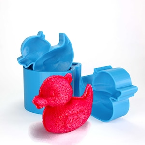Rubber Ducky Bath Bomb Mold, DIY original Duck BathBombs 3D Printed Kit. Fun Gift Idea for Mother, Daughter & Kids