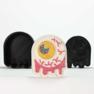 Bloody Eye Bath Bomb Mold, DIY original BathBombs Set 3D Printed Kit, Fun Gift Idea for Halloween