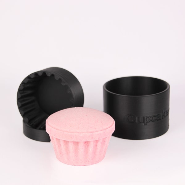 3D Cupcake Base Bath Bomb Mold, DIY original BathBombs Set 3D Printed Kit, Gift Idea for Mom's & Kids and Muffin lovers