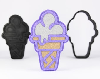 Ice Cream Cone Bath Bomb Mold, DIY original BathBombs Set 3D Printed Kit, Fun Gift Idea for Mom&#39;s & Kids