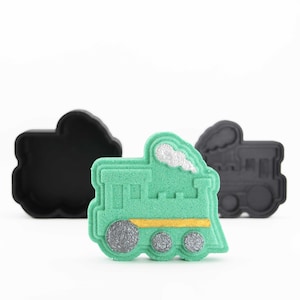 Molde para bomba de baño de tren, kit de bricolaje con impresión 3D de bombas de baño de cerdo originales, regalo perfecto para los amantes de los trenes.