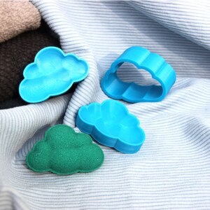 3D CLOUD 2 inches BATH BOMB Mold, 3d Printed Diy Bath Bomb Molds for Boys & Girls, Bath Bomb Making Kit, Fun Shaped Mold, Gift For Children