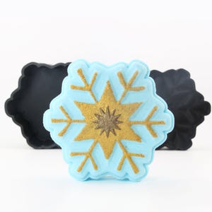3D Snowflake Bath Bomb Mold, DIY original BathBombs Set 3D Printed Kit, Perfect for Christmas