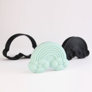 RAINBOW and CLOUDS Bath Bomb Mold, DIY original BathBombs Set 3D Printed Kit, Gift Idea for Mom's & Kids