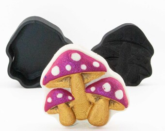 Mushroom Cluster Bath Bomb Mold, DIY original BathBombs Set 3D Printed Kit, Fun Gift Idea for Mom's & Kids