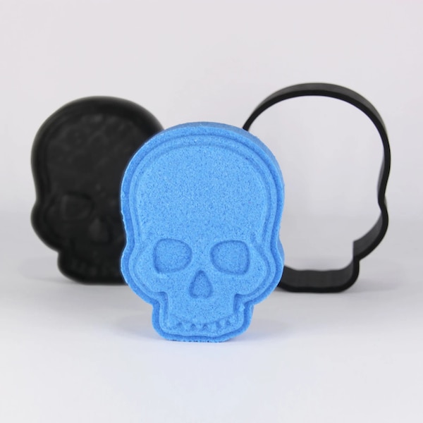 SKULL 2.5 Inches Bath Bomb Mold, DIY original BathBombs Set 3D Printed Kit, Fun Skeleton Gift Idea for Mom's & Kids