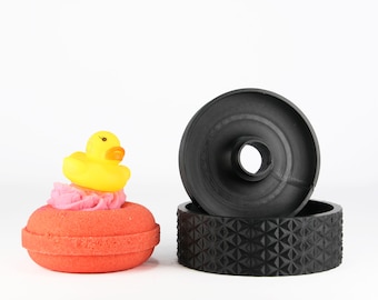 Donut Bath Bomb Mold, DIY BathBombs 3D Printed Kit. Fun Gift Idea for Mother, Daughter & Kids