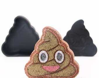 Molde para bomba de baño con forma de caca, kit de bricolaje original con impresión 3D, perfecto para amantes de los emojis.