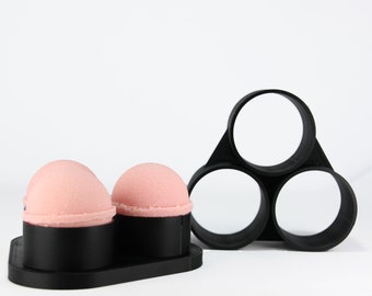 3 X SPHERE 3 inches BATH BOMBS mold in one Batch! Perfect round shape. BathBombs 3D Printed Kit
