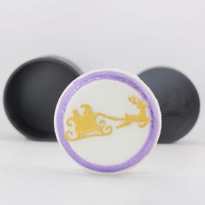 Flying Santa Bath Bomb Mold, DIY original BathBombs Set 3D Printed Kit, Fun Gift Idea for the Holidays