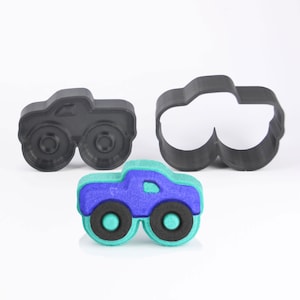 Monster Truck Bath Bomb Mold, DIY BathBombs Set, Heavy-Duty Mould, 3D Printed Kit. Fun Gift Idea for Sports Fans Kids & Car fans