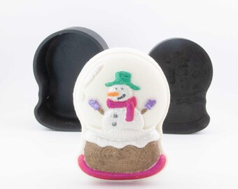 Snowglobe Man Bath Bomb Mold, DIY original BathBombs Set 3D Printed Kit, Perfect for this Winter