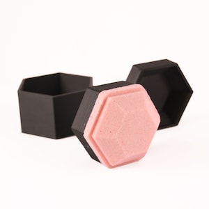 GEMSTONE 4 inches Bath Bomb Mold, DIY original BathBombs Set 3D Printed Kit, Geometric Gift Idea for Mom&#39;s & Kids