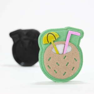 Coconut Bath Bomb Mold, DIY original BathBombs Set 3D Printed Kit, Summer Gift Idea for kids