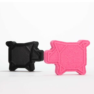 Origami 2.5 inches Pig Bath Bomb Mold, DIY original BathBombs Set 3D Printed Kit, easy to make Gift Idea for kids