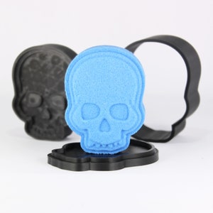 Molde para bomba de baño con forma de calavera, kit de bricolaje original con impresión 3D, idea de regalo divertida de esqueleto para mamás e hijos.