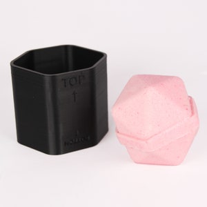 HEXAGON Badebombenform, DIY original 3D Gedruckt Badekugeln Kit, Geometrische Geschenkidee für Mama & Kinder