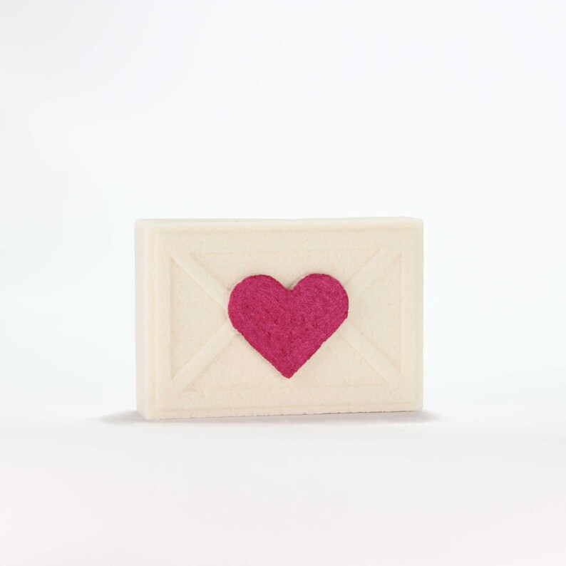 Love Letter Bath Bomb Mold, DIY original BathBombs Set 3D Printed Kit, Fun Valentines Gift Idea. easy to make image 2