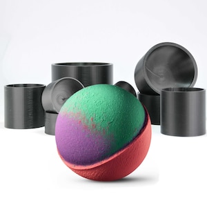 SPHERE CLASSIC BATH Bomb Mold, 3D-geprinte DIY Bath Bomb-mallen, ronde Bath Bomb-mallen voor moeder, jongens en meisjes, BFun Craft Making Kit