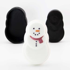Snowman Bath Bomb Mold, DIY original BathBombs Set 3D Printed Kit, Perfect for Snow Lovers