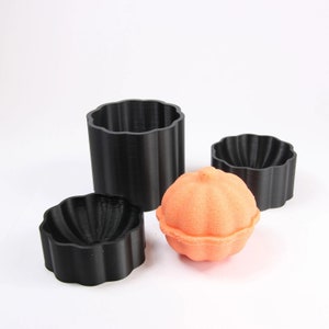 3D PUMPKIN 2 Inches Bath Bomb Mold, DIY original BathBombs Set 3D Printed Kit, Autumn Gift Idea for Halloween