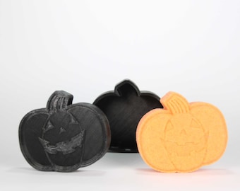 SCARY PUMPKIN 4 inches Bath Bomb Mold, DIY original BathBombs Set 3D Printed Kit, Autumn Gift Idea for Halloween