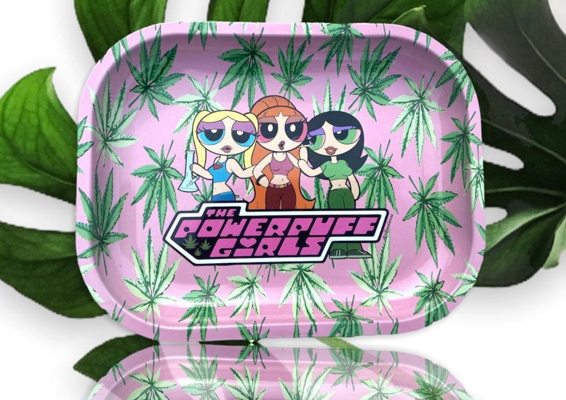 Powerpuff Girls Rolling Tray Cute Rolling Tray Rollin Tray Etsy