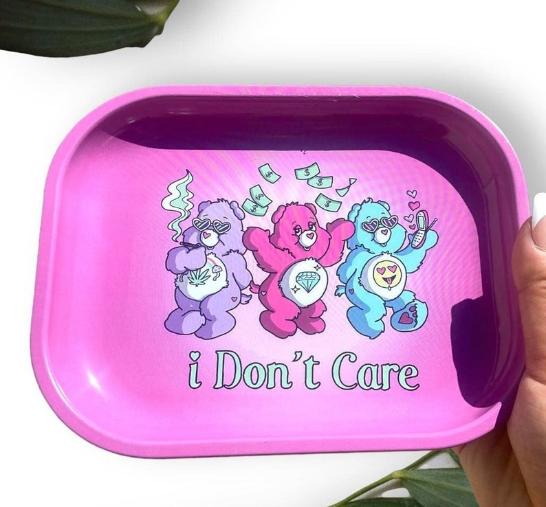 Carebear Rolling Tray Rollin Tray Stoner Trendy Girly Etsy