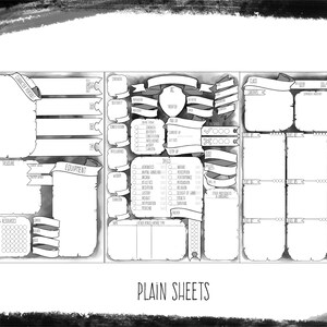DND Class-themed Character Sheets PDF Download dungeons &amp; - Etsy