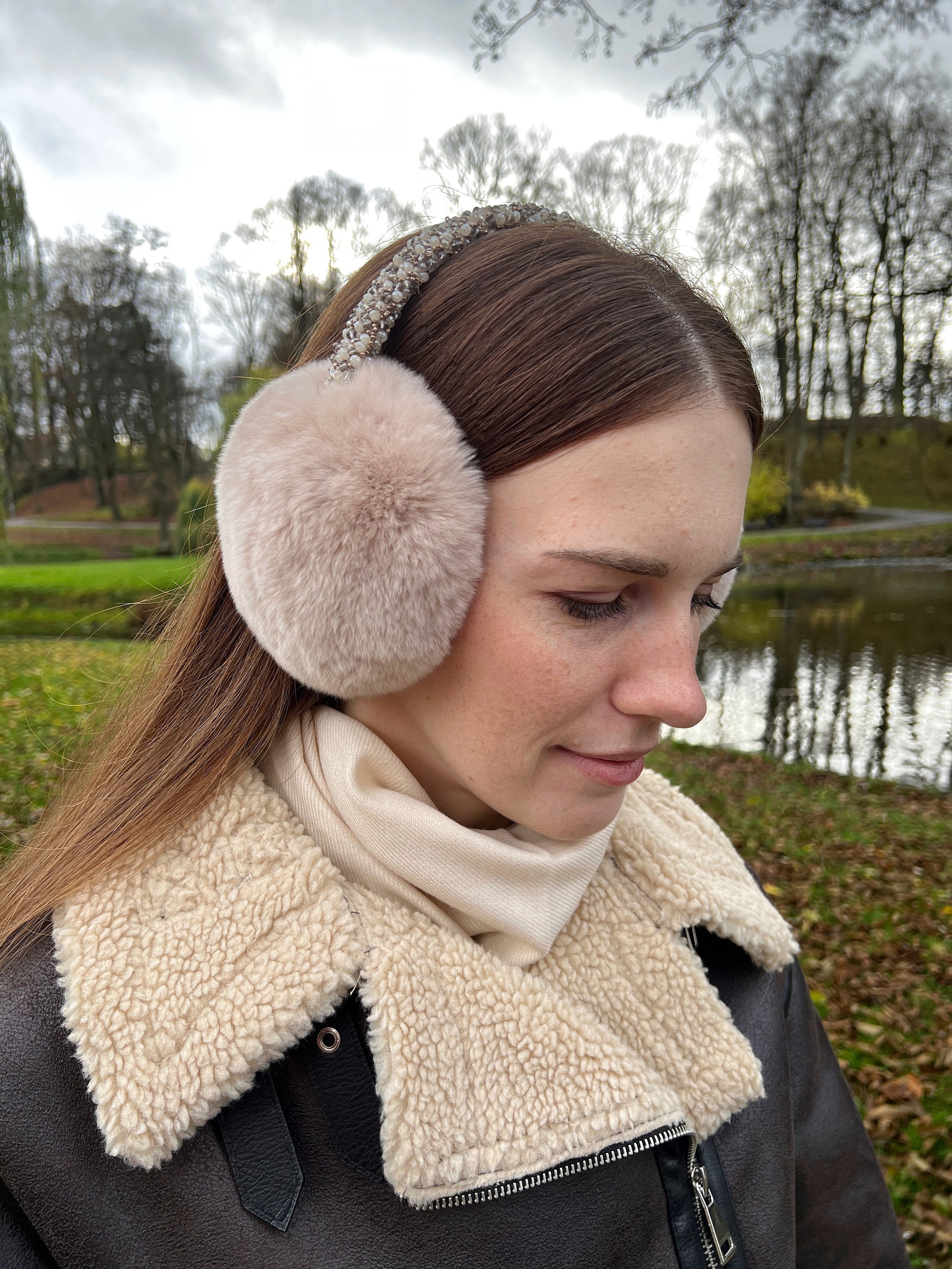 Comfortable Faux Fur Earmuffs | Adjustable Winter Ear Covers 