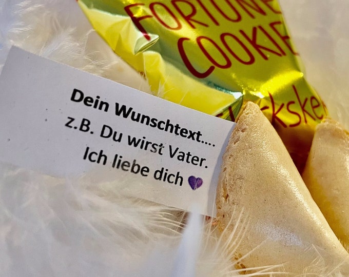 Bestickter Glückskeks für besondere Momente Glückskekse aus Filz